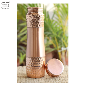 Botella de agua de cobre Venta caliente Botellas de cobre ecológicas Deportes Ayurveda Beneficios Botella de agua de cobre 100% Puro saludable - Product Image 4