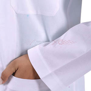 Full Sleeve Lab <b>Coat</b> With Durable <b>Stitching</b> For Laboratory And Hospital Staff White Lab <b>Coat</b> With Notched Lapel Collar - Product Image 6