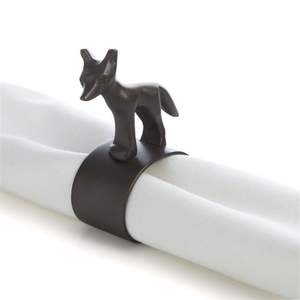 Servilleteros de Metal hechos a mano con diseño étnico tallado para bodas, cenas o Decoración de cocina - Product Image 1