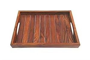 Le meilleur plateau de service en bois naturel fait à la main pour la maison, l'hôtel, le restaurant et la cuisine-à bas prix - Product Image 2