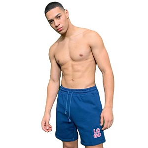Shorts de sport pour hommes de haute qualité, personnalisables, en coton lourd 100%, style streetwear, confortables pour l'entraînement. - Product Image 2