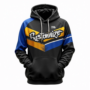 Sudadera Duradera para Hombre, Personalizable, Estilo Holgado, Sublimada, Ropa Urbana, 100% Poliéster, Mezcla de Algodón, Base Lisa - Product Image 4