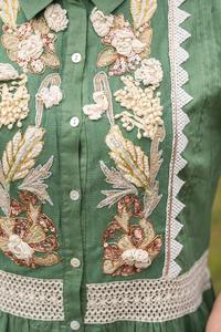 2024 femmes personnalisé élégant mode trois-quarts manches bouffantes haut corseté nouveau Design et meilleur dos nu élégant blanc dames - Product Image 2