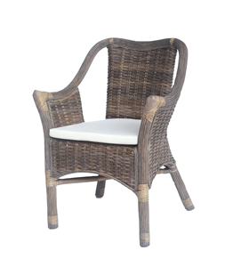 Sillón Monaco, Superventas, Hecho a Mano, Diseño Asiático Moderno, Madera y Ratán, para Villa, Apartamento, Comedor, Hotel y Oficina en Casa - Product Image 2