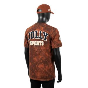 Camiseta 100% algodón para hombre, corte holgado, estampada, estilo streetwear, lavado ácido, con logotipo personalizado. - Product Image 5