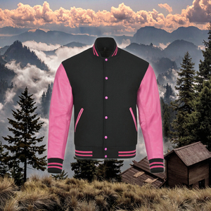 Hot-Selling Custom Varsity Letterman OEM College Style Embroidery Heavy Custom Letterman Leather Coat <b>jacket</b> for <b>men</b> - Product Image 6