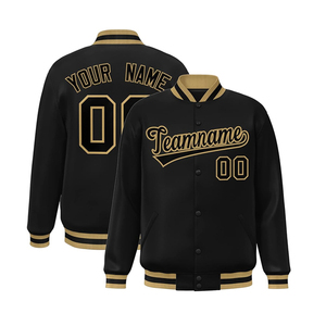 Chaqueta Varsity de grafiti de lana de moda para hombre estilo High Street con cuello vuelto y parche bordado - Product Image 1