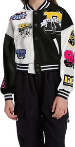 Veste universitaire brodée en chenille personnalisée de qualité supérieure pour homme Bomber en cuir de haute qualité pour hommes vestes universitaires de baseball - Product Image 3