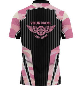 New Style Short Sleeve Quick Dry Men's <b>Dart</b> Jersey Custom Sublimated Training T Shirt Polo <b>Dart</b> Shirts - Product Image 3