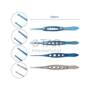Pinzas Fechtner para Conjunctiva, Puntas de Anillo, Instrumentos Médicos Oftálmicos, CE, Procedimientos Quirúrgicos de Conjunctiva - Product Image 1