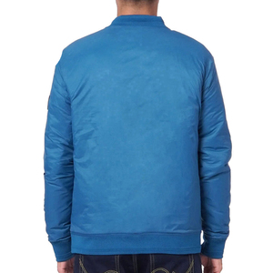 Confortable couleur bleue faire propre nouveau Style OEM Service dernier Style meilleur tissu doux hommes coupe-vent Bomber veste - Product Image 4