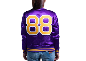 Chaqueta universitaria de manga larga de fabricante OEM para mujer, uniforme de béisbol personalizable, cuello vuelto, bordado, de punto, Varsity - Product Image 2