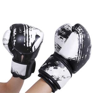 Nouveauté Gants de boxe professionnels en cuir de vachette respirant personnalisables Fermeture à boucle et crochet Doigts complets - Product Image 4
