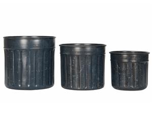 Maceta de metal con acabado antiguo con carácter vintage de lujo para mejorar la decoración del jardín con atractivo artesanal - Product Image 1