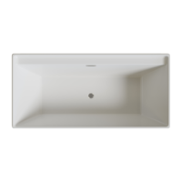 Baignoire autoportante en acrylique robuste, ovale, blanche, à double extrémité, pour hôtel, villa, spa, rénovation de salle de bain