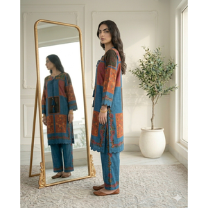 ชุดฟิวชั่นดิจิตอลโคออร์ดส์ SL00247 สไตล์โบฮีเมียน แขนสามส่วน ราคา 1849! - Product Image 2