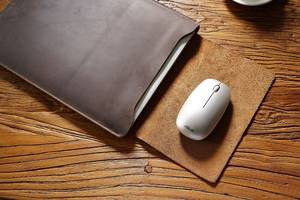 Friendly Sleeve <b>Case</b> <b>Protective</b> Carrying Gift Bag for <b>Laptop</b> Leather and Material Pad Bag LLS-0033C - Product Image 3