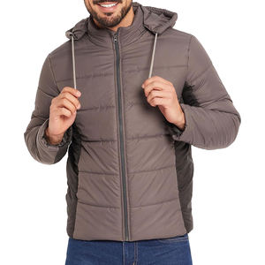 Chaqueta Acolchada Personalizada al por Mayor con Logotipo Personalizado para Hombre, Chaqueta Casual de Invierno para Hombre con Bolsillos - Product Image 1