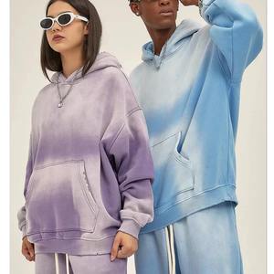 Sudaderas con capucha con logotipo personalizado Sun Faded, sudaderas Unisex de tela personalizada Gsm Heavyweight Tallas grandes personalizadas, chándales para hombre - Product Image 1