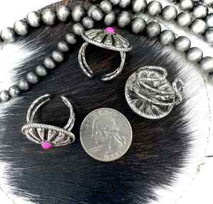 Bague ajustable en argent sterling rose avec pierre précieuse naturelle pour femme, bijoux fins pour mariages - Product Image 4