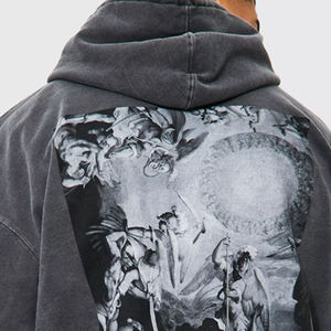 Sudaderas con capucha de algodón suave para hombre con bordado de ilustraciones personalizadas del Proveedor de Ropa OEM, cómodas y duraderas para invierno, disponibles a granel - Product Image 5