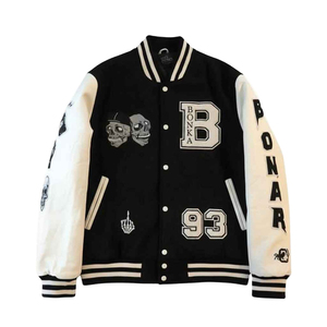 Varsity vestes hommes femmes automne hiver printemps rétro collège style blouson aviateur personnalisé brodé équipe veste 2025 - Product Image 1