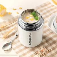 Pot de nourriture sous vide isolé en acier inoxydable récipient thermos boîte de stockage de nourriture chaude 1.1L flacons de nourriture pour les enfants