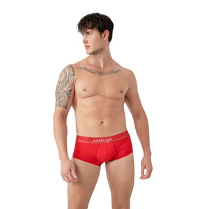 Men's Casual Athletic <b>Cotton</b> Boxer Briefs Seamless Mid-Rise Trunks Underpants Smooth Flexible Sporty Innerwear Durable Relaxed - Product Image 6