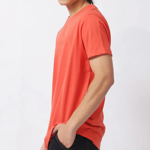 T-shirts 100% coton pour hommes Logo personnalisé de haute qualité Style décontracté Poids lourd 280gsm Design uni Vente en gros - Product Image 2