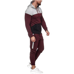 Survêtements d'hiver pour hommes légers à la mode survêtements à motif solide sweats à capuche et joggeurs vente en ligne vêtements de rue - Product Image 2