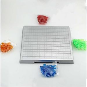 Jeu de société éducatif : Blocs de puzzle, jeu de correspondance des couleurs, jeu de table familial, pour adultes et adolescents de 14 ans et plus, idéal pour les voyages, en plastique - Product Image 4