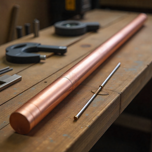 Barre de cuivre pur de qualité supérieure 5/8 |   Utilisation industrielle de haute qualité avec services de soudage et de pliage, tailles personnalisées disponibles - Product Image 2