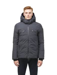 De haute Qualité Hommes Réversible Puffer Veste Bulle Manteau Rembourré Manteau OEM Logo Hommes Vers Le Bas Bulle D'hiver Noir Personnalisé Puffer Vestes - Product Image 5