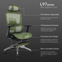 Silla de Oficina Ergonómica con Reposabrazos 3D Coordinados, Silla de Computadora con Diseño de Respaldo Doble y Soporte Lumbar Dinámico Adaptativo