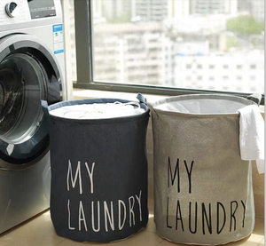 40*50cm vestiti trapunta sacchetti di stoccaggio con manici rotondi con coulisse Organizer cestino <span class=keywords><strong>biancheria</strong></span> da letto trapunta sporco armadio contenitore bucato - Product Image 4