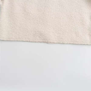 Sudadera de Mujer de Manga Larga con Cuello Redondo, 4 Colores, Estilo Casual, Diseño Asimétrico, Tejido Liso Teñido, Cálida para Primavera - Product Image 5