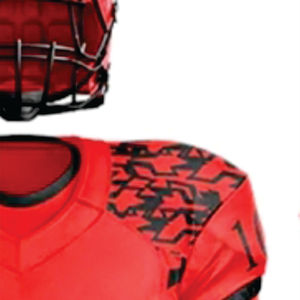 Personnalisé 100% Polyester Rouge Sublimé Uniforme De Football Américain pour Hommes Respirant Noir Tackle Twill Team Gear Maillot Court - Product Image 4