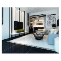 Carreaux de porcelaine blanche 600*600mm, carreaux modernes pour murs et sols intérieurs, marbre carré chinois, granit noir Galaxy