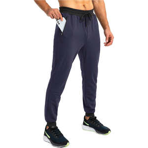 Hot Selling Fashionable Slim Fit Men's Straight Jogger <b>Trousers</b> 100% Cotton Eco-Friendly Breathable <b>Drawstring</b> Closure Casual - Product Image 2