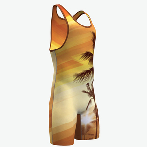 4xl 5xl Polyester <b>Weightlifting</b> Vintage Sublimation Printing Custom Kids Men Wrestling <b>Singlet</b> - Product Image 6