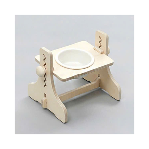 Vente en gros de mangeoire écologique réglable en bambou incliné pour animaux de compagnie 5L bol en céramique distributeur de bouteilles pour chiens chats direct Vietnam - Product Image 6