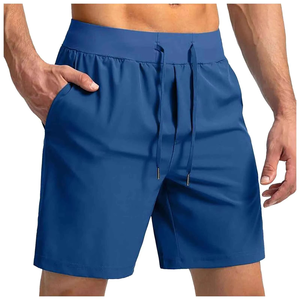 Men's Lightweight Fleece Fabric Gym Fitness Shorts Elastic Mid Waist Breathable Quick Dry Anti-Wrinkle Eco-Friendly Shorts - Product Image 2