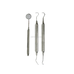 Escarificador dental alemán, explorador dental #5, espejo bucal #5 Instrumentos dentales CE & ISO APROBADO - Product Image 1