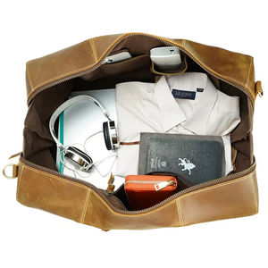 Nuevo bolso de lona unisex de moda de gran capacidad con logotipo personalizado de gran calidad, bolsas de viaje de equipaje de cuero de lujo de gran capacidad - Product Image 4