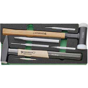 Ensemble de marteaux Stahlwille avec 7 poinçons pour travaux de ciselage et d'ébavurage - Product Image 1