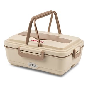 VIVANDIERE Big Beige SC03 60W Food Warmer 1Lt Self-Heating <b>Lunch</b> <b>Box</b> for Girmi New Zealand - Product Image 1