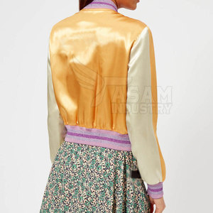 Veste en satin pour femmes, élégante, légère, tissu lisse, look tendance pour femmes - Product Image 6