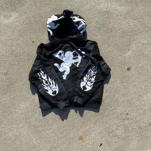 Survêtement en molleton d'hiver personnalisé, prix de gros, qualité supérieure, design streetwear brodé vieilli, qualité supérieure - Product Image 5