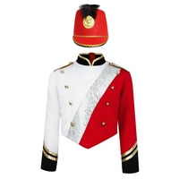 Servicio OEM al por Mayor, Chaqueta Personalizada para Banda de Marcha, Diseño Personalizado de Primera Calidad, Uniformes Transpirables con Hilos de Latón para Bandas de Música