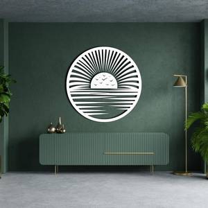 Colgante de pared de madera colorido con bordes adornados, decoración del hogar hecha a mano para festivales para suministro global al por mayor y de exportación - Product Image 3